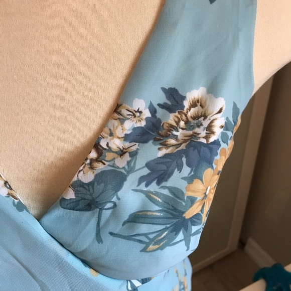 Blue Floral Dress - Picture 2 of 3